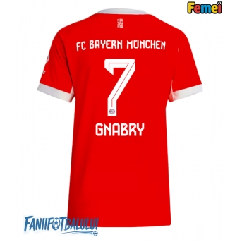 Bayern Munich Serge Gnabry #7 Tricou Fotbal Replică 2025-26 Femei Acasa